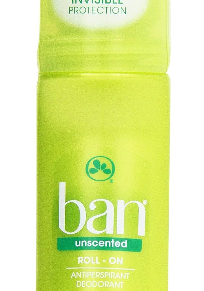 Ban Unscented Roll-On Antiperspirant Deodorant, 3.5 oz - 24 Hour Invisible Protection - Image 1
