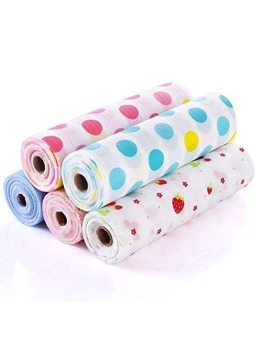 Diksharth diksharth Anti Slip 45X300Cm Polka Dot Kitchen Cupboard Liners Mat Roll Drawer Liner Mats Drawer Refrigerator Table Pad Waterproof Place Mat Polyvinyl Chloride Multicolour  - Image 1