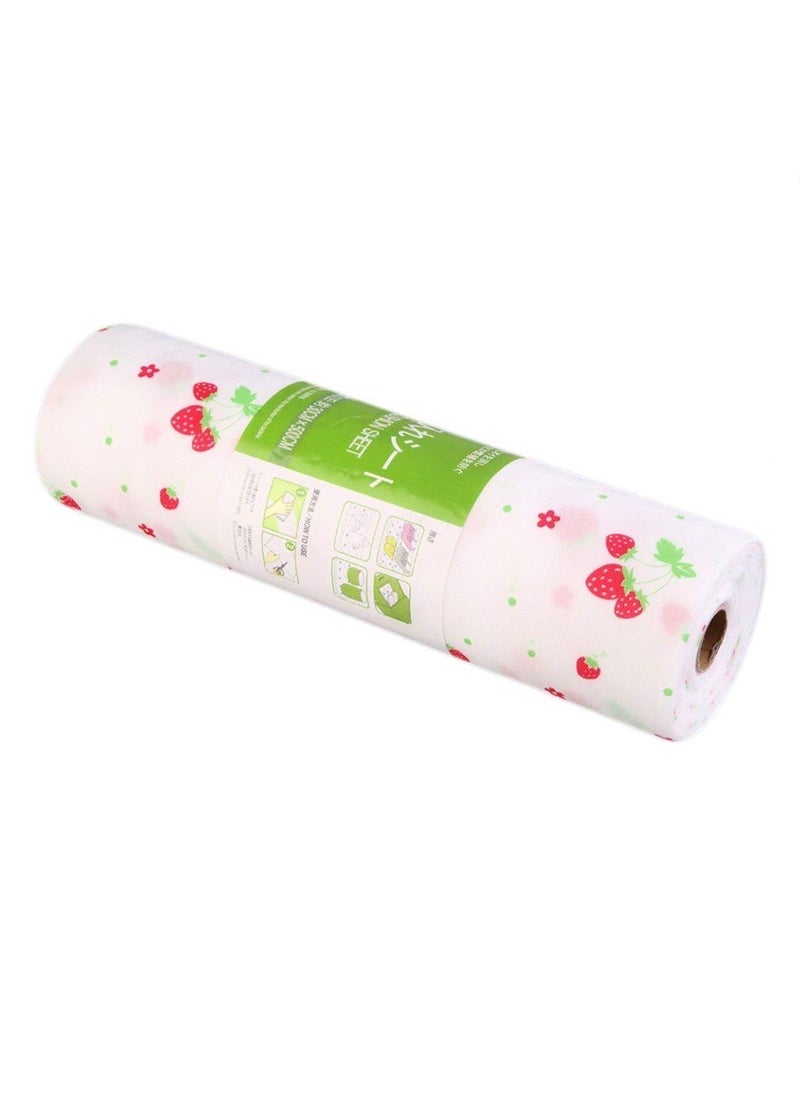 Diksharth diksharth Anti Slip 45X300Cm Polka Dot Kitchen Cupboard Liners Mat Roll Drawer Liner Mats Drawer Refrigerator Table Pad Waterproof Place Mat Polyvinyl Chloride Multicolour  - Image 4