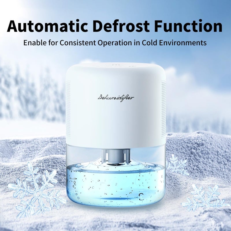 NeedDuck Dehumidifier for Home Small Quiet Dehumidifiers for 44OZ Water Tank Auto Defrost and Shutoff 10 Colors Light 4 Timer Options 3 Modes Portable Dehumidifiers for Bedroom Bathroom Closet RV - Image 4