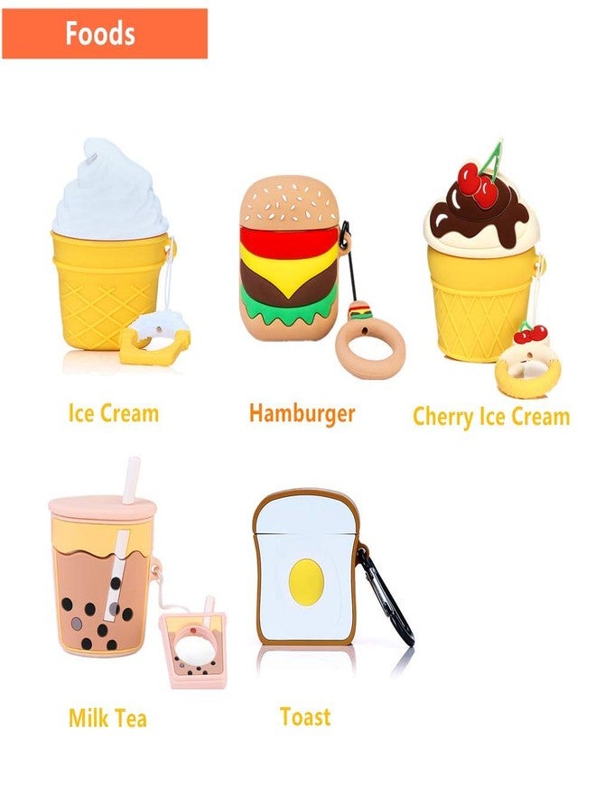 LEWOTE Airpods Silicone Case Funny Cute Cover Compatible for Apple Airpods 1&2[Fruit and Vegetable Series][Best Gift for Girls&boys or Couples] (3D Strawberry) - Image 5