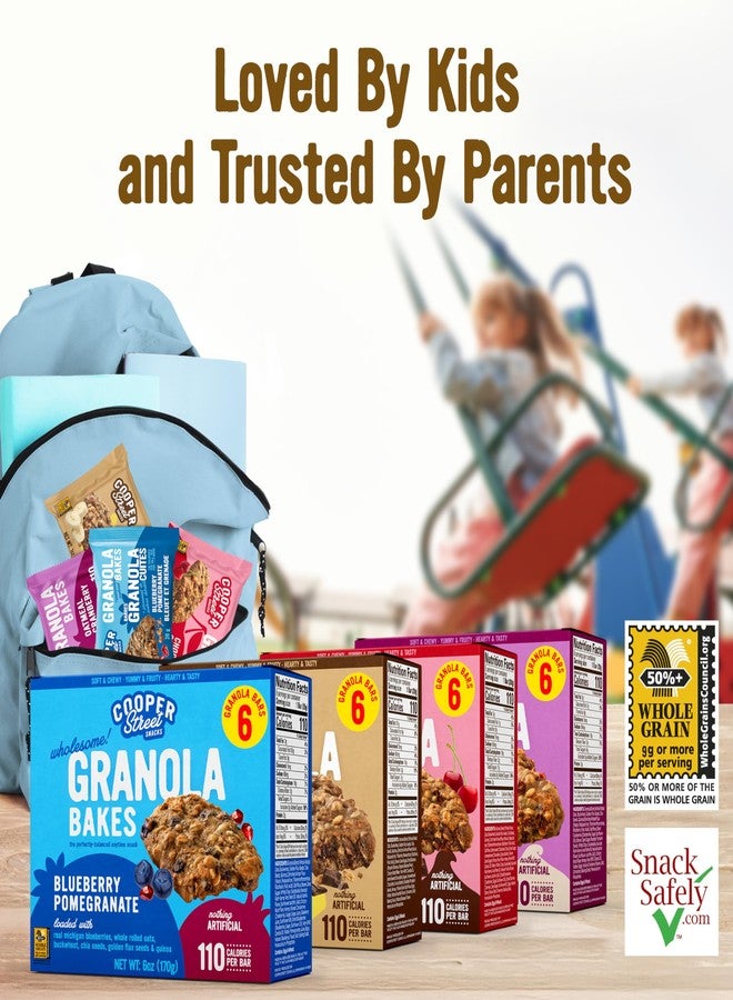 Cooper Street Granola Bakes (24 Count) - Breakfast Grain and Seeds Granola Bars Variety Pack - Nut, Dairy & Soy Free - Individually Wrapped Healthy Snacks for Kids, School, Work, Hiking & On-the-Go - Image 4