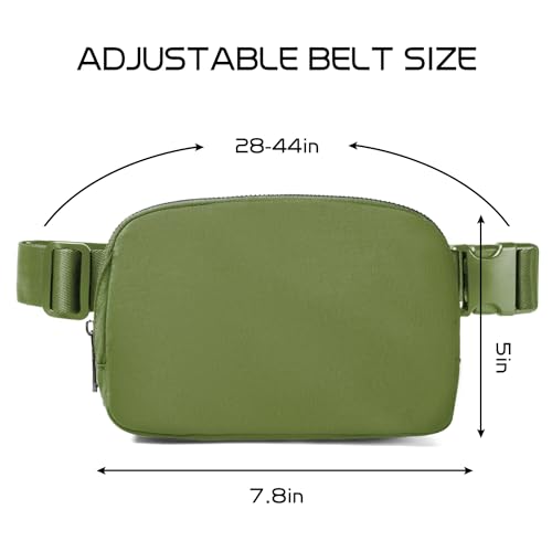 Gitus Belt Bag for Women Fanny Pack Crossbody Bags for Women Fashion Waist Packs with Adjustable Strap Gifts for Women Men (Olive) - Image 3