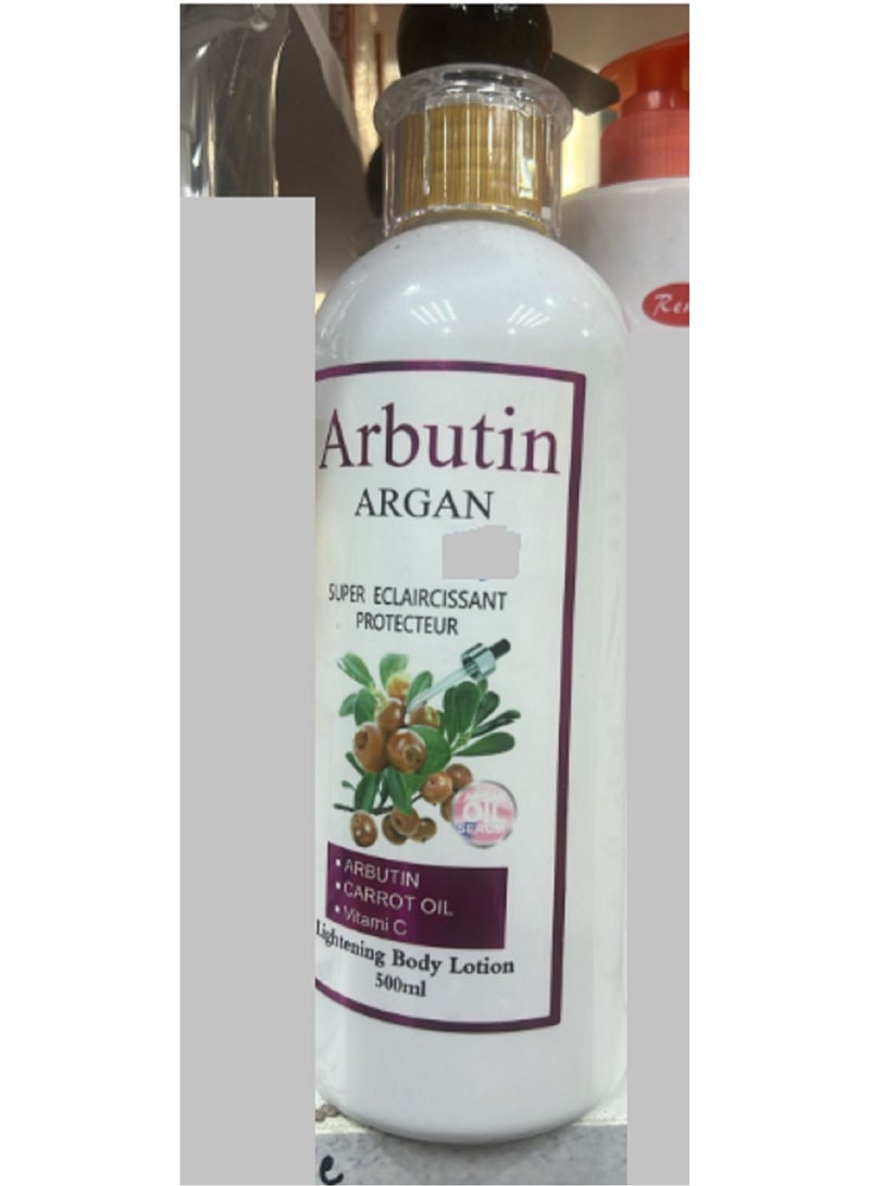 أرغان أربوتين + زيت الجزر + لوشن تفتيح الجسم بفيتامين  500 مل