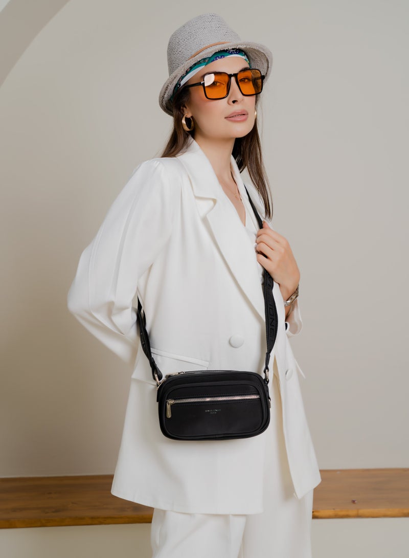David Jones David Jones- Sport Cross Body Bag for women in model CM6907- Multi Pocket Sport bag- Spacious Cross Gym Bag for women in model cm6907- David Jones Passport Sport Bag - Image 4