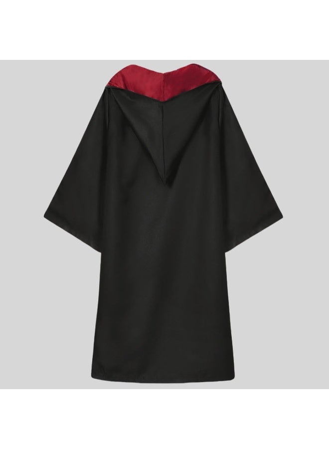 Harry Potter زي هاري بوتر 5 قطع: رداء، ربطة عنق، قبعة سحرية، نظارات، عصا سحرية! - Image 3