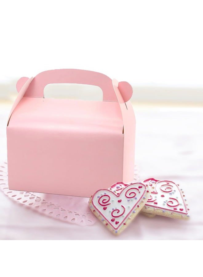 Oletx 30-Pack Pink Party Favor Treat Boxes, Goodie Boxes, Gable Paper Gift Boxes with Handles. Perfect for Princess Pink Party and Baby Girl Shower Decoration Supplies. - Image 3