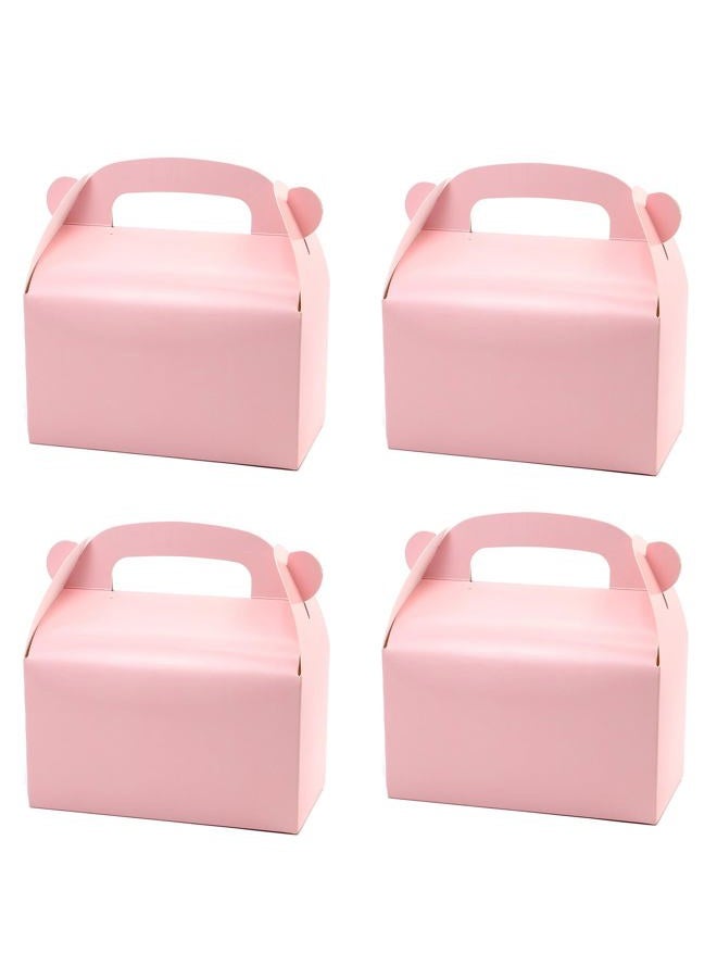 Oletx 30-Pack Pink Party Favor Treat Boxes, Goodie Boxes, Gable Paper Gift Boxes with Handles. Perfect for Princess Pink Party and Baby Girl Shower Decoration Supplies. - Image 1