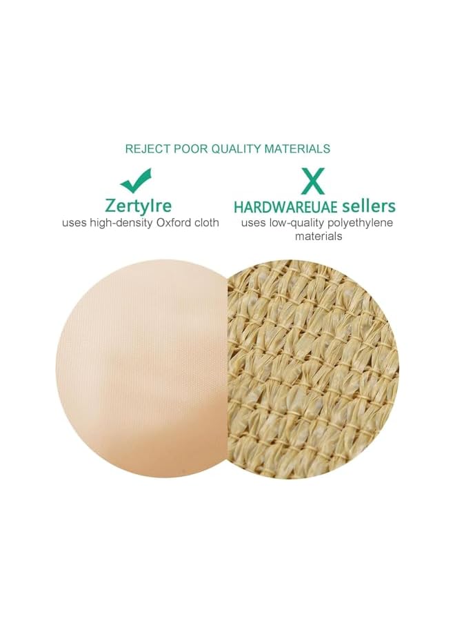 The Bros شراع ظل الشمس، شراع ظل مستطيل من البوليستر مع 4 حبال ربط، مظلات للفناء، مظلة خارجية صفراء للفناء، الفناء الخلفي، العشب، الحديقة، الأنشطة الخارجية، الرمل (3x5م) - Image 5