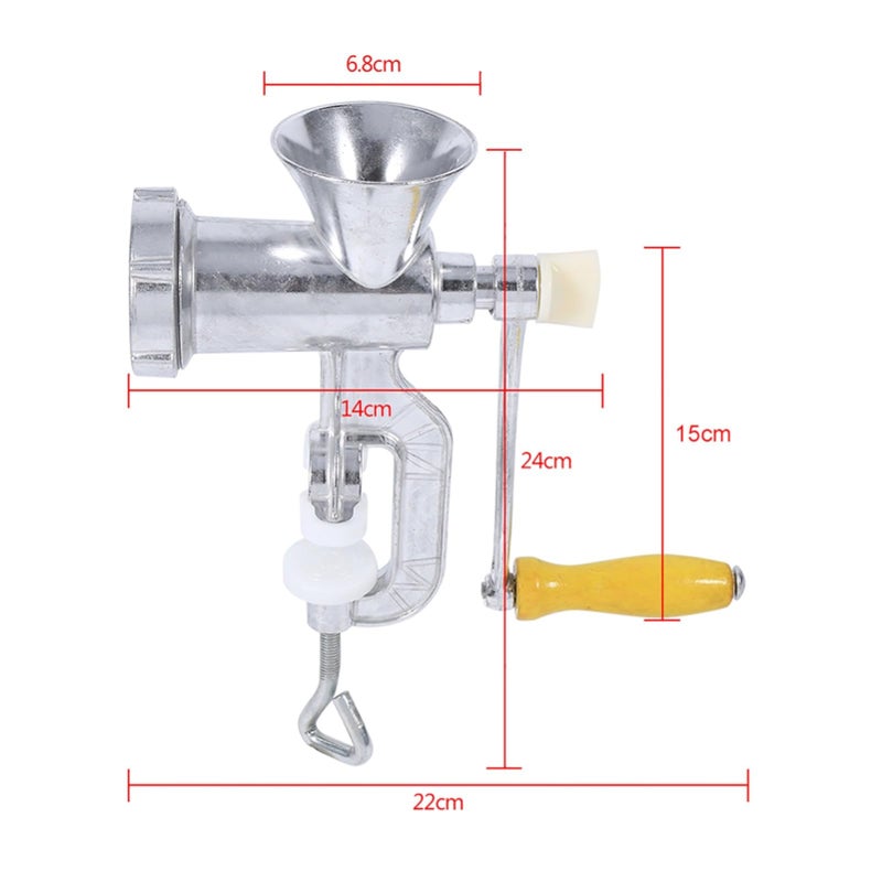 FOLOSAFENAR Manual Meat Grinder, Aluminium Alloy Meat Grinder Pasta Maker Mincer, Hand Operated Beef Sausage Maker, Easy and Installation for Kitchen Restaurant Hotel Canteen Butcher - Image 3