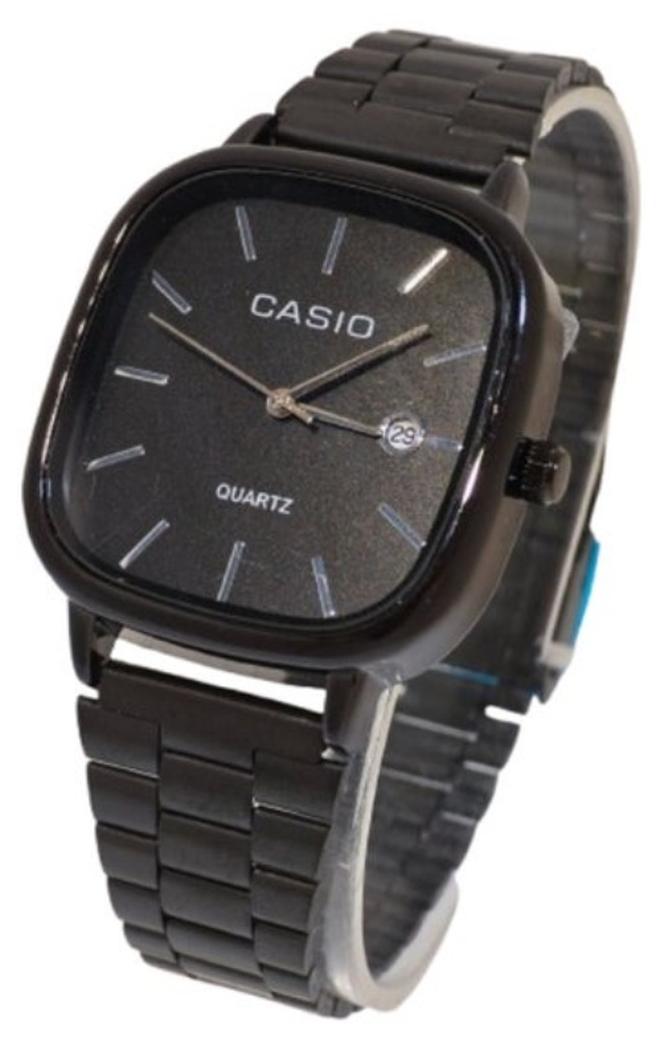 Casio unisex watch LTP-E117D analog made of stainless steel - black - Image 1