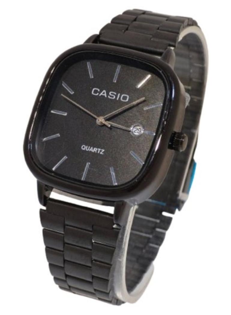 Casio unisex watch LTP-E117D analog made of stainless steel - black - Image 1