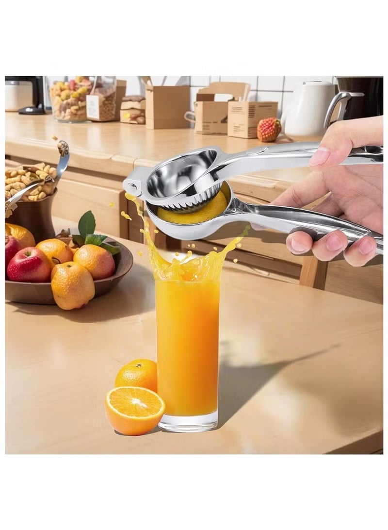 Manual Lemon & Lime Citrus Juicer – Handheld Metal Squeezer Press for Fresh Juice Extraction | Heavy Duty Hand Press Kitchen Tool  - Image 4