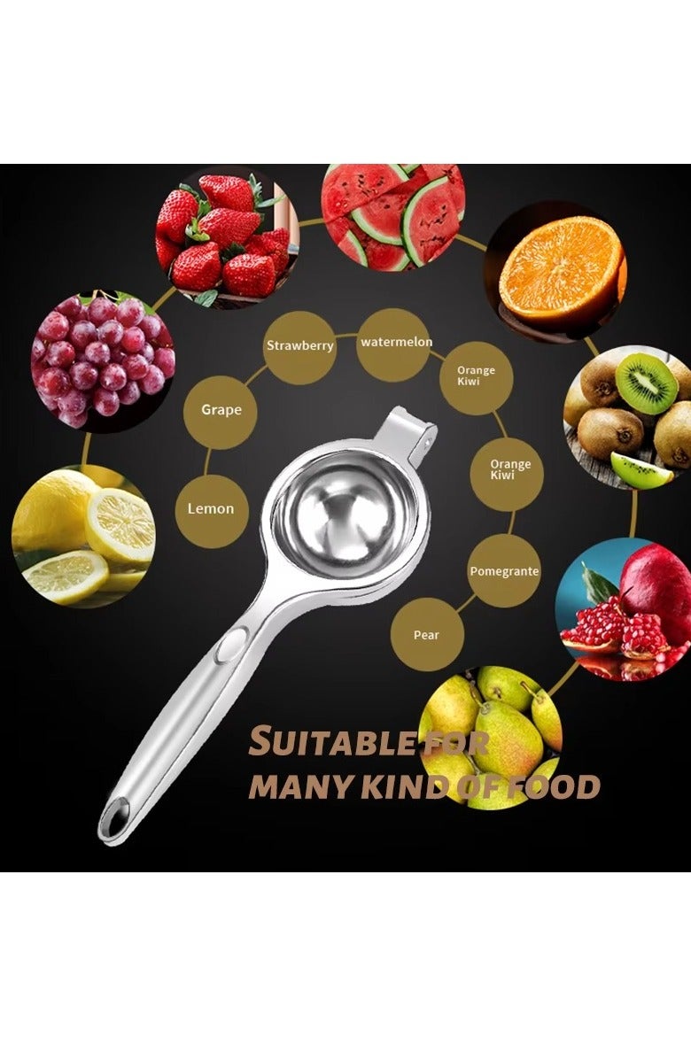 Lemon Squeezer Manual, Stainless Steel Citrus Juicer, Handheld Lime and Lemon Juicer, Foldable Fruit Press, Easy-to-Use Manual Citrus Juicer, Premium Quality Metal Juicer for Kitchen and Outdoor Use  - Image 4