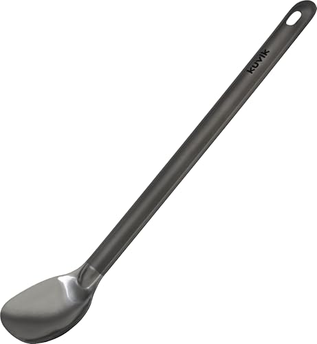 Kuvik Titanium Long Handle Spoon - Ultralight and Compact for Camping and Hiking - Image 2