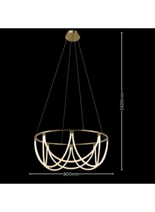 Wahag Archway Modern Circular LED Chandelier Dimensions: 80 cm (Diameter)  - Image 3