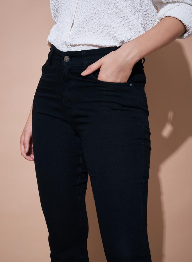 SASSAFRAS Black Mid-Rise Regular Bootcut Jeans - Image 4