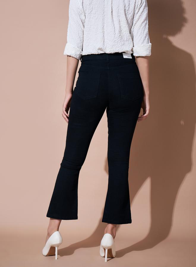 SASSAFRAS Black Mid-Rise Regular Bootcut Jeans - Image 5