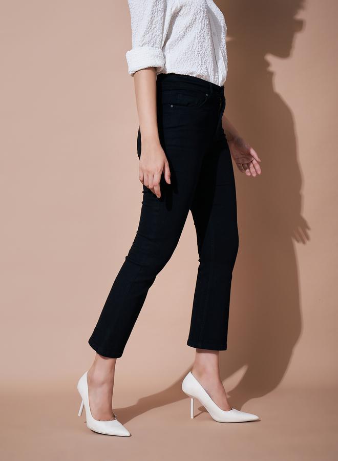 SASSAFRAS Black Mid-Rise Regular Bootcut Jeans - Image 3