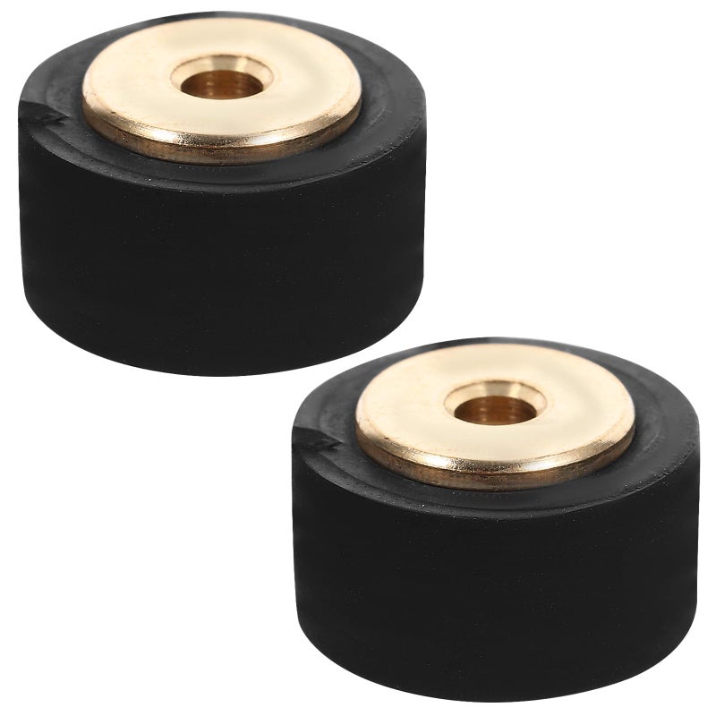 Pinch Roller 13mm Rubber Pulley 6mm Copper Shaft for Cassette Tape Player Repair Replacement 2pcs - Image 2