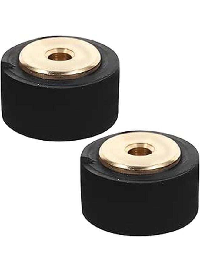 Pinch Roller 13mm Rubber Pulley 6mm Copper Shaft for Cassette Tape Player Repair Replacement 2pcs - Image 1