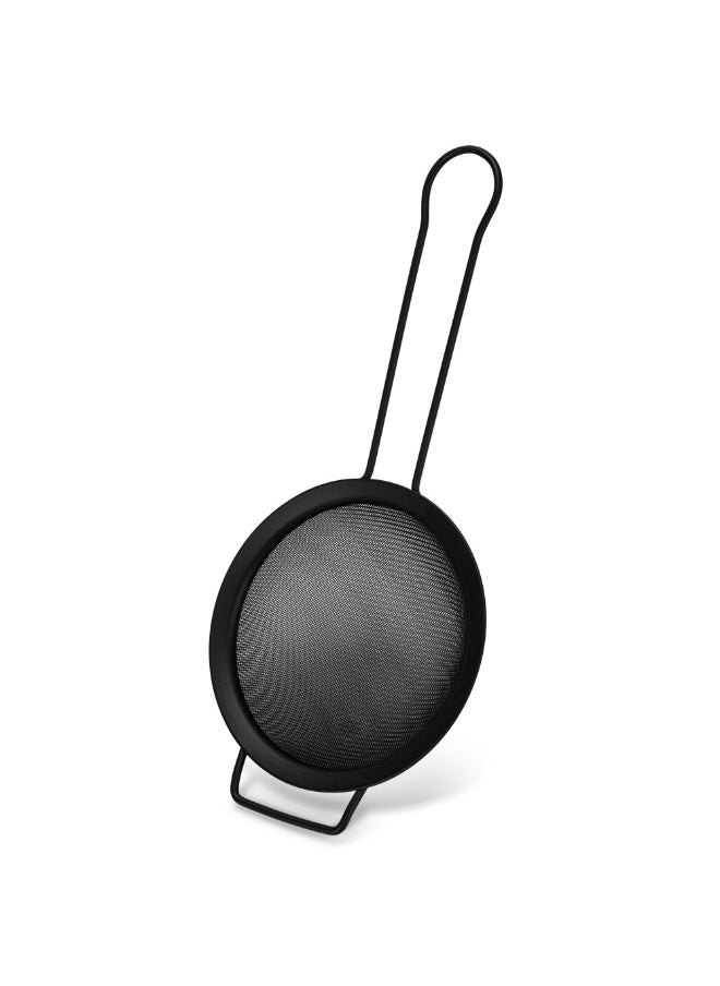 Fissman Fine Mesh Strainer 14cm with Hanging Loop, Kitchen Fine Mesh Seive Stainless Steel, Sieve Sifters For Food, Tea, Rice, Oil, Noodles, Fruits, Vegetables - Easy to Clean, Rust Proof  - Image 1