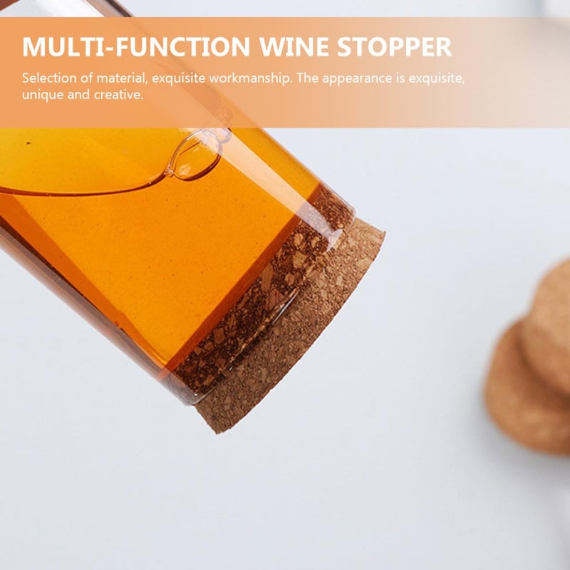 60 Pcs Wooden Wine Stoppers Multi Function Portable Cork Replacement Sealing Stoppers - Image 5