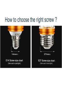 HUA QIANG WANG E14/E27 LED Light Bulb, Small Edison Screw Candle Bulbs, 3-Color 12W/16W LED Bulb, Energy Saving Corn Bulbs, Non-dimmable, Pack of 10  - Image 5