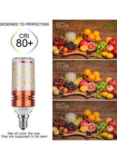 HUA QIANG WANG E14/E27 LED Light Bulb, Small Edison Screw Candle Bulbs, 3-Color 12W/16W LED Bulb, Energy Saving Corn Bulbs, Non-dimmable, Pack of 10  - Image 3