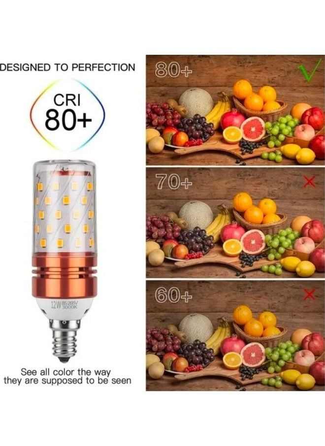 HUA QIANG WANG E14/E27 LED Light Bulb, Small Edison Screw Candle Bulbs, 3-Color 12W/16W LED Bulb, Energy Saving Corn Bulbs, Non-dimmable, Pack of 10  - Image 3