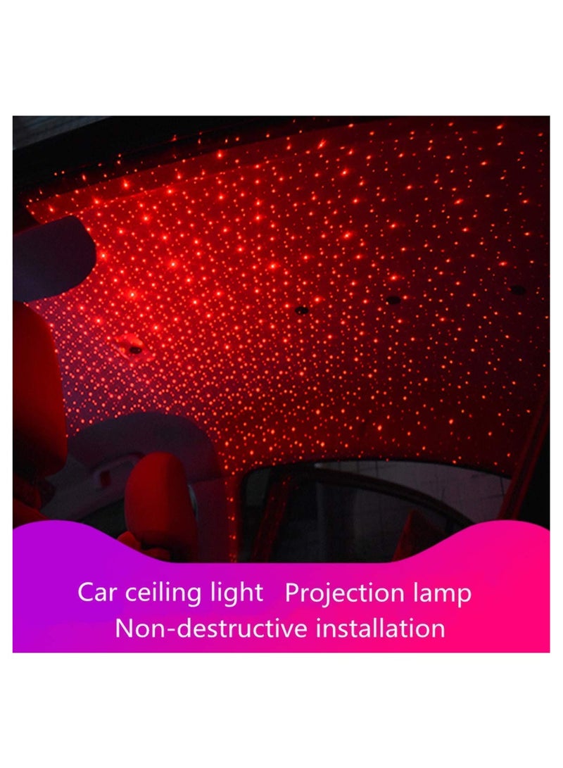 ELTRAZONE Decorative Lamp - Adjustable USB Car Interior Decorative Light Mini LED Car Roof Star Night Lights Projector Atmosphere Lamp Room Party Decoration () - Image 3