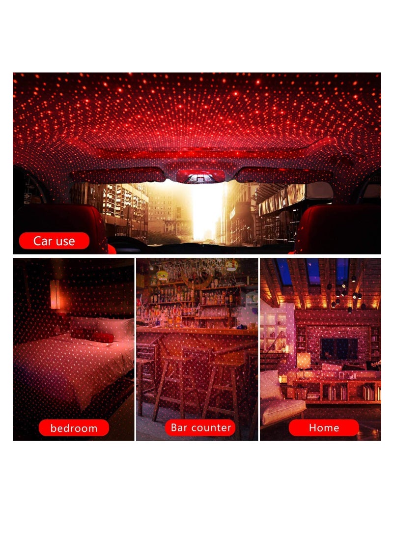 ELTRAZONE Decorative Lamp - Adjustable USB Car Interior Decorative Light Mini LED Car Roof Star Night Lights Projector Atmosphere Lamp Room Party Decoration () - Image 2