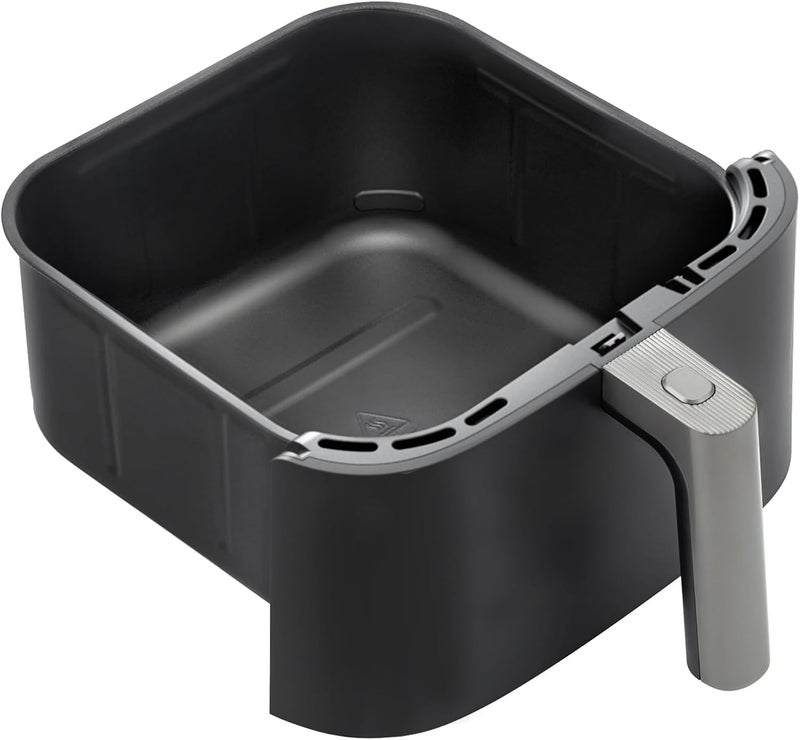 COSORI Turboblaze 6Qt Air Fryer Original Basket, Replacement Accessories for CAF-DC601-KUS Air Fryer, Ceramic, Non-Stick, Dishwasher-Safe, CRP-DC601RB-KUS, Dark Grey - Image 1