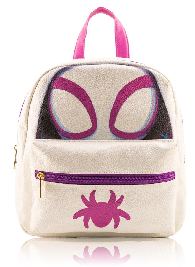 Fast Forward Marvel Spidey and His Amazing Friends Ghost-Spider Mini Backpack | 10" PU Leather Backpack Purse for Kids & Adults | Toddler Travel Bag, Small Bookbag for School, Travel, or Everyday Use | Ages 3+ - Image 1