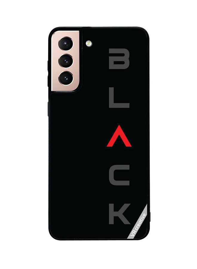 VR CREATIVE Protective Case Cover For Samsung Galaxy S21 5G Black Design Multicolour - Image 1