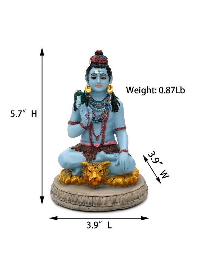alikiki Hindu God Lord Shiva Statue - 5.7”H Shiva Idol Murti Pooja Item Puja Diwali Gifts for Indian Wedding Baby Shower Housewarming Gifts Altar Meditation Yoga Room Spiritual Decor - Image 5