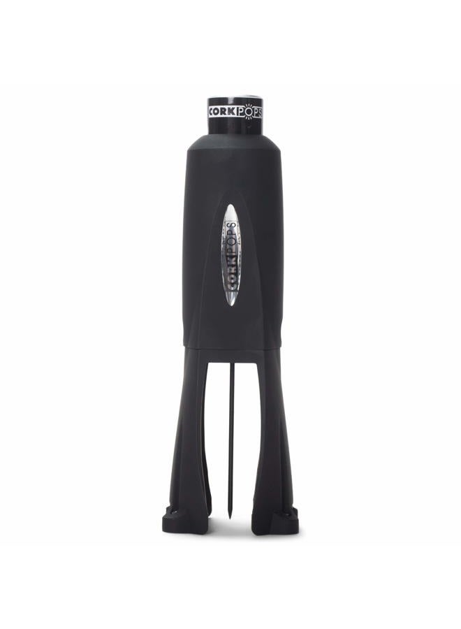 Cork Pops Legacy Wine Opener Built-in 4-Blade Foil Cutter Safe Cork Removal, Effortless Push Button Use, Needle Guard for Safety, Low-Pressure Cartridge Opens Up To 60 Bottles - Image 1