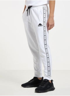 Kappa Tape Detail Joggers with Drawstring Waistband and Pockets
