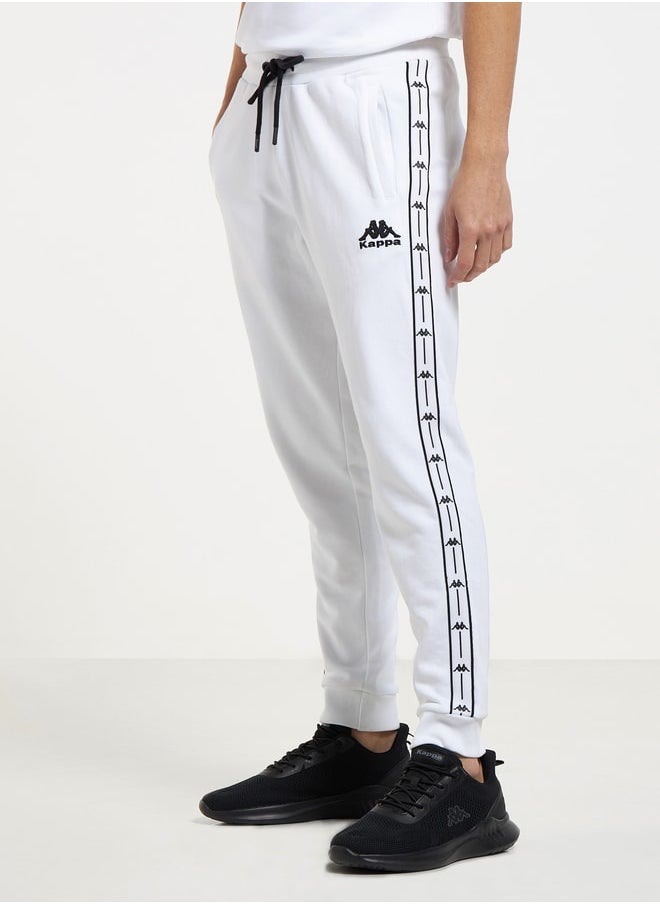 Kappa - Kappa Tape Detail Joggers with Drawstring Waistband and Pockets - Image 1