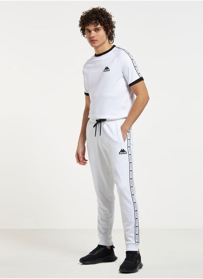Kappa - Kappa Tape Detail Joggers with Drawstring Waistband and Pockets - Image 1