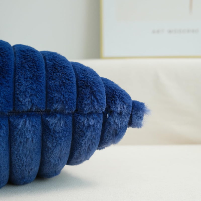 JOJUSIS Pack of 2 Faux Fur Plush Decorative Throw Pillow Covers Couch Cushion Case Soft Pillowcases (Navy Blue, 18 x 18-Inch) - Image 5