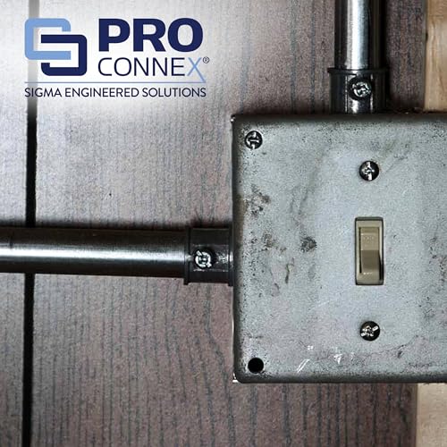 SIGMA ENGINEERED SOLUTIONS ProConnex TC-502 EMT Set Screw Connector 3/4", Gray, 25-Pack - Image 4