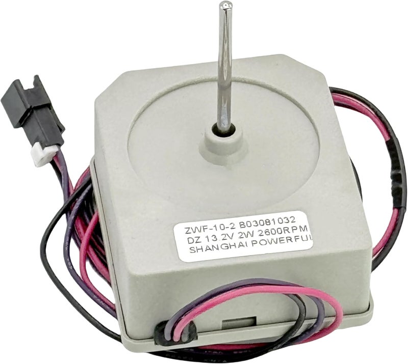 IXGPUTS ZWF-10-2 B03081032 Replacement DC Motor Fan,DC13.2V 2W Evaporator Fan Motor Blower Motor Compatible with MeiLing&Ronshen Double Door Refrigerator 2 Year Warranty - Image 1