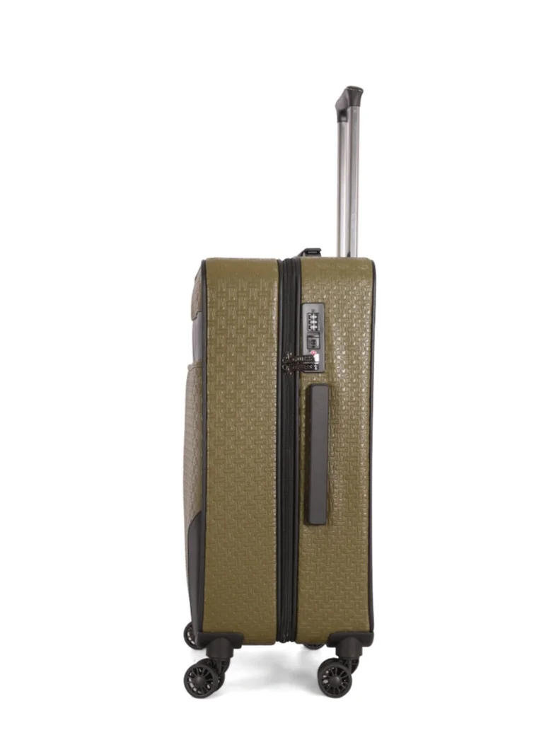 GUESS Guess Premium 3-Piece Softside Trolley Luggage Set with TSA Lock &amp; 360° Spinner Wheels