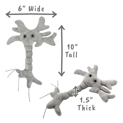 Giant Microbes GIANTmicrobes Brain Cell Plush, Neuron Plush, Neuroscience Gift, Neurology Gifts, Science Plushies, Neuron Model Anatomy, Psychology Gifts, Psychology Decor, Brain Gift, TBI, Mental Health Awareness - Image 4