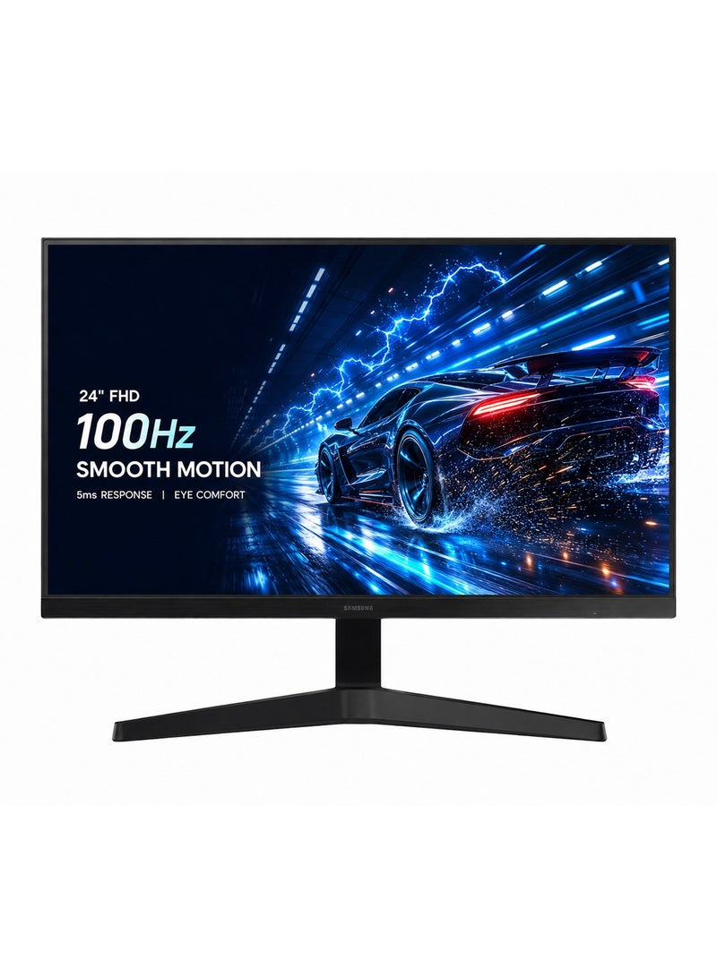 سامسونج شاشة أساسية 24" S33F FHD (1,920 x 1,080) معدل تحديث 100Hz زمن استجابة 5Ms للألعاب واستخدام المكتب، (إطلاق جديد) LS24F330EAMXUE - Image 1