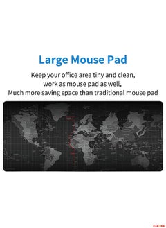 Extended Gaming Mouse Pad with Stitched Edges Durable Non-Slip Natural Rubber Base Waterproof Computer Keyboard Pad Mat For Esports Pros Gamer Desktop Office World - pzsku/Z6054BC6C78C6657EF0B5Z/45/_/1697106494/cf3aaad2-94f7-42c5-b249-dad4c54babaf