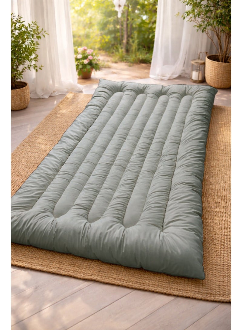 SleepLand Guests & Travel Bundle – Light Green   Sleeping Mat with Blanket Pillow and Storage Bag  Product Description - Image 3