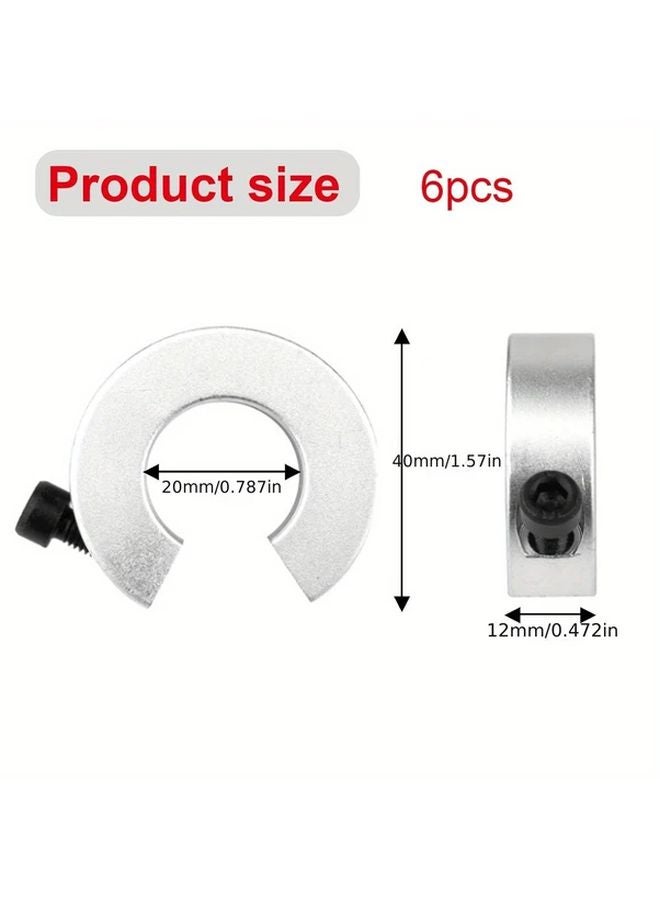 6pcs SBR20 Linear Guide Stopper Set 20mm Inner Diameter Industrial Limit Switches - Image 3