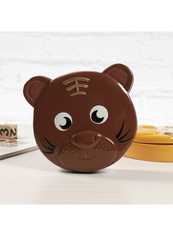 Direct Newborn Fetal Hair Bottle Children's Teeth Tiger Nipple Box Special Activity-Color:Brown  - Image 1